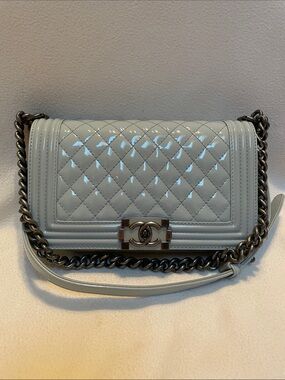 Chanel Medium Leboy Patent Leather Bag
